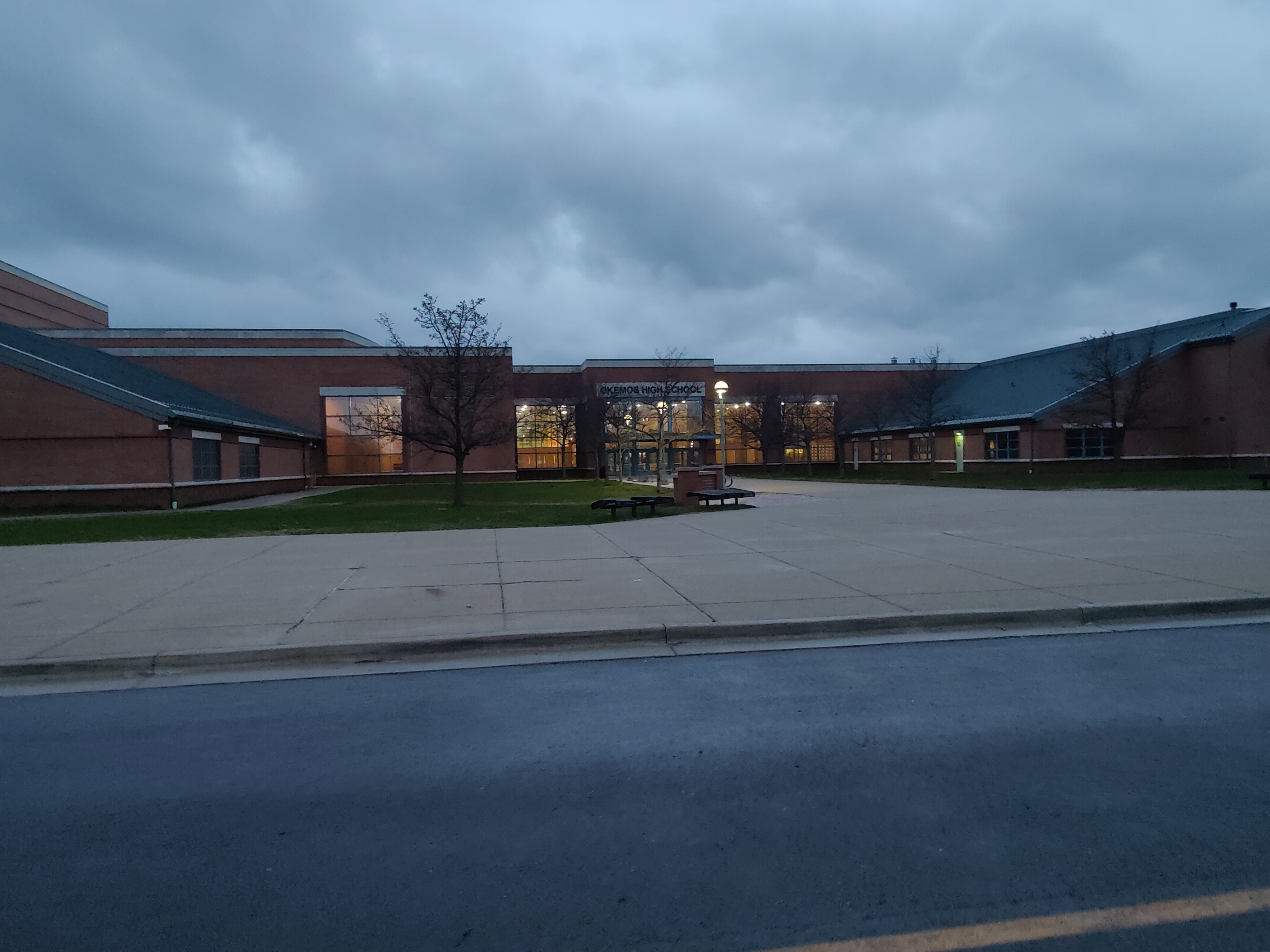 A picture of Okemos High School